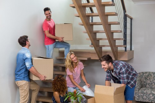 Commercial moving team planning an office relocation in Acton