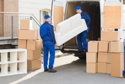 Local man with van removal service in Acton handling household move