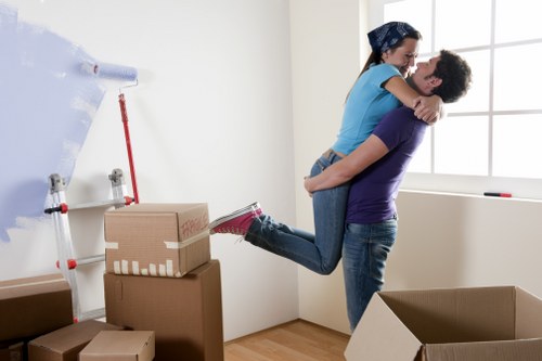 Removal team preparing a local move in Acton